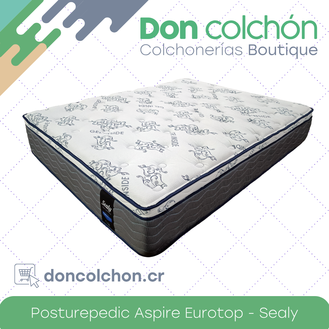 Colchón Californía King Aspire Eurotop Posturepedic Sealy