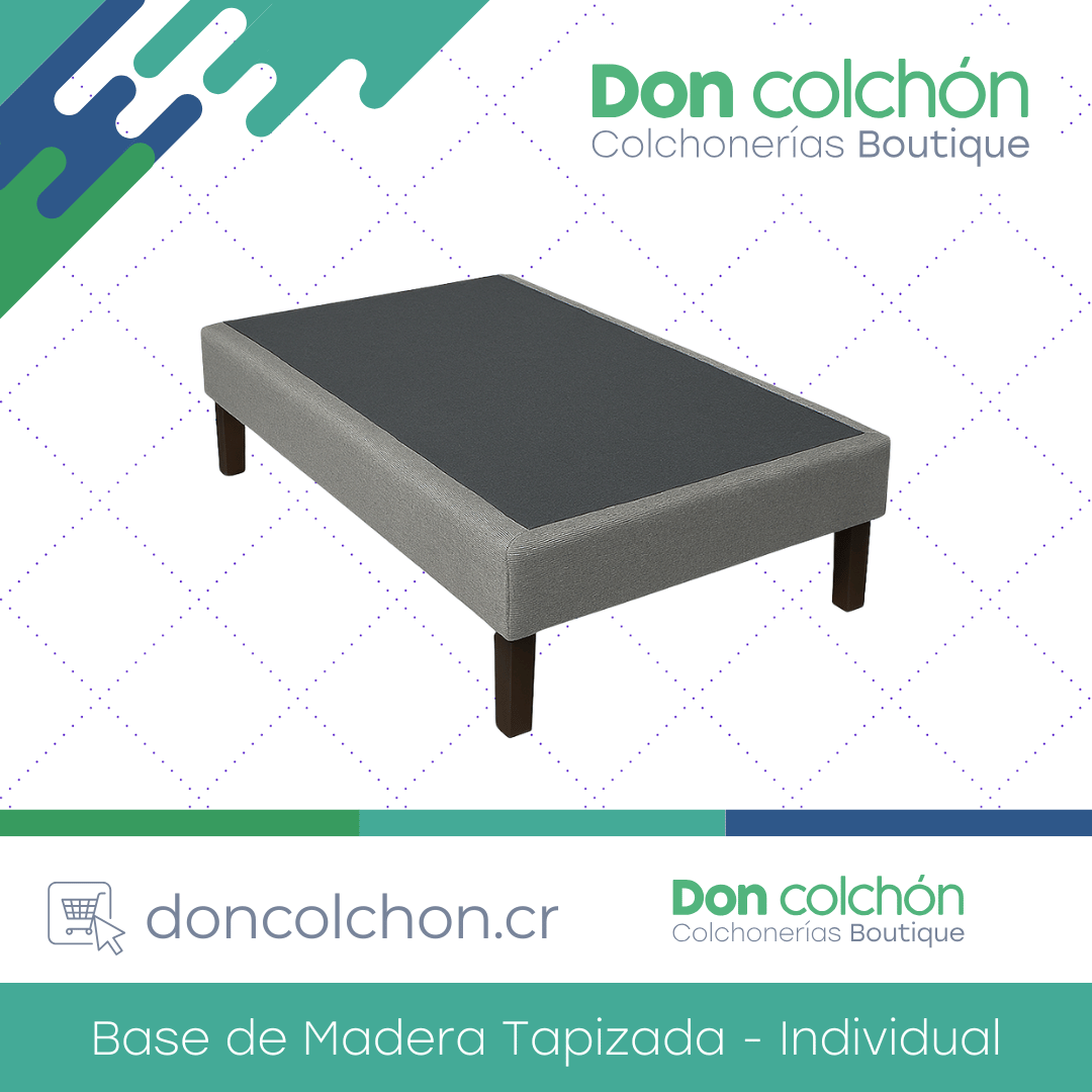 Base de Madera Tapizada Individual Personalizable