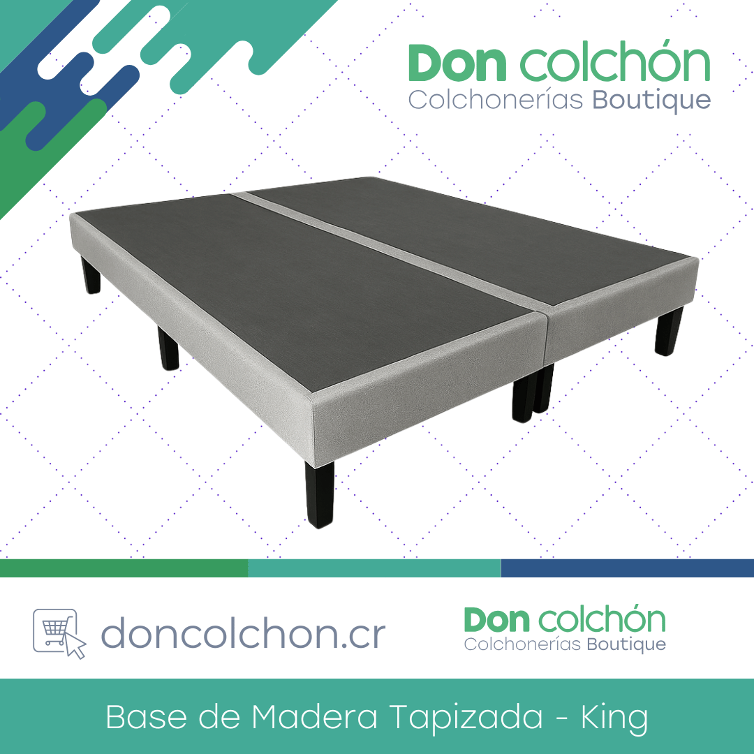 Base de Madera Tapizada King Personalizable