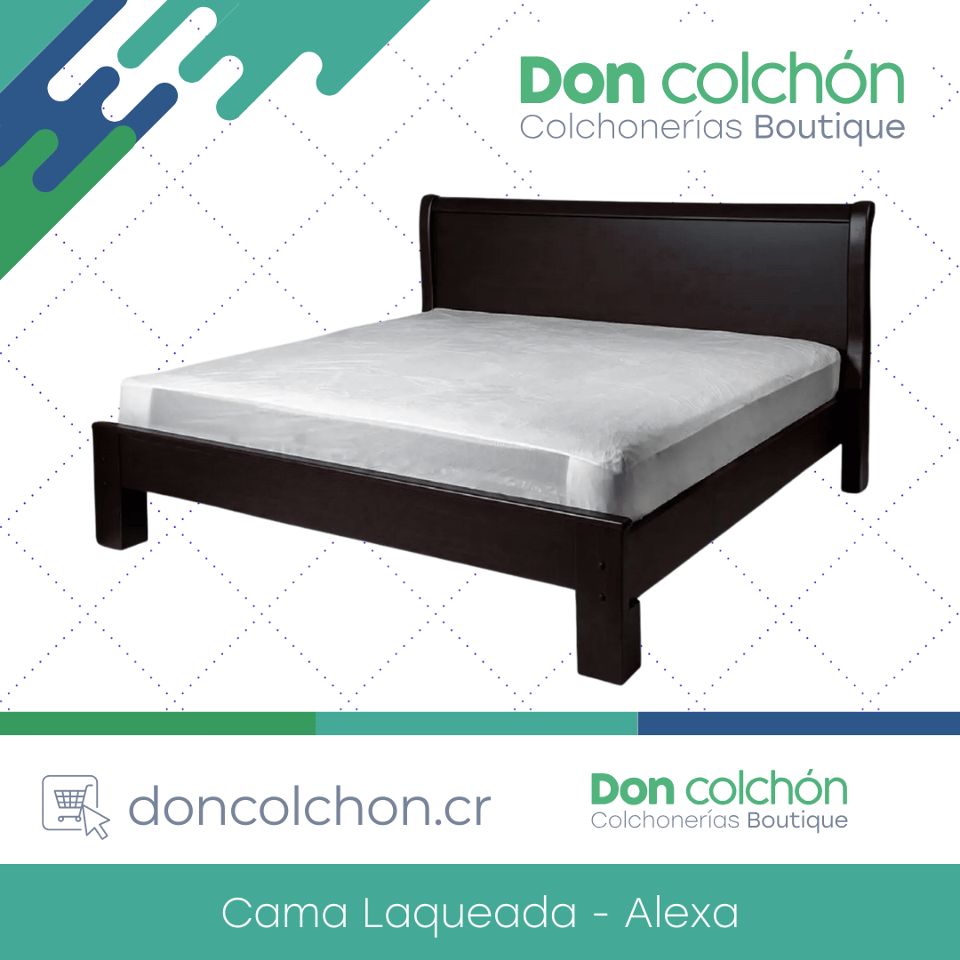 Cama Individual Laqueada Alexa