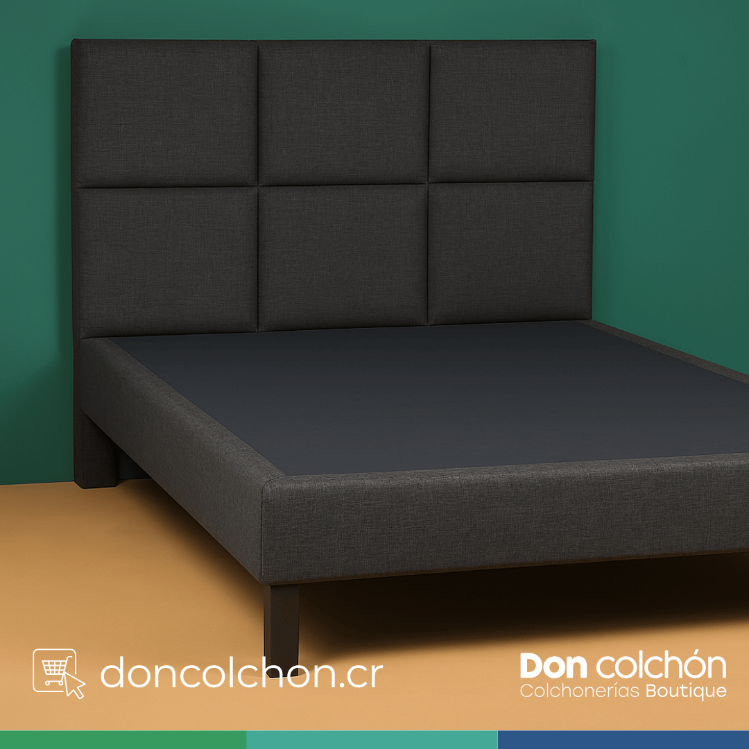 Cama Matrimonial Base con Respaldar Cuadros