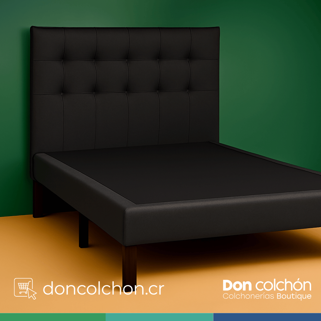 Cama Queen Base con Respaldar Standard