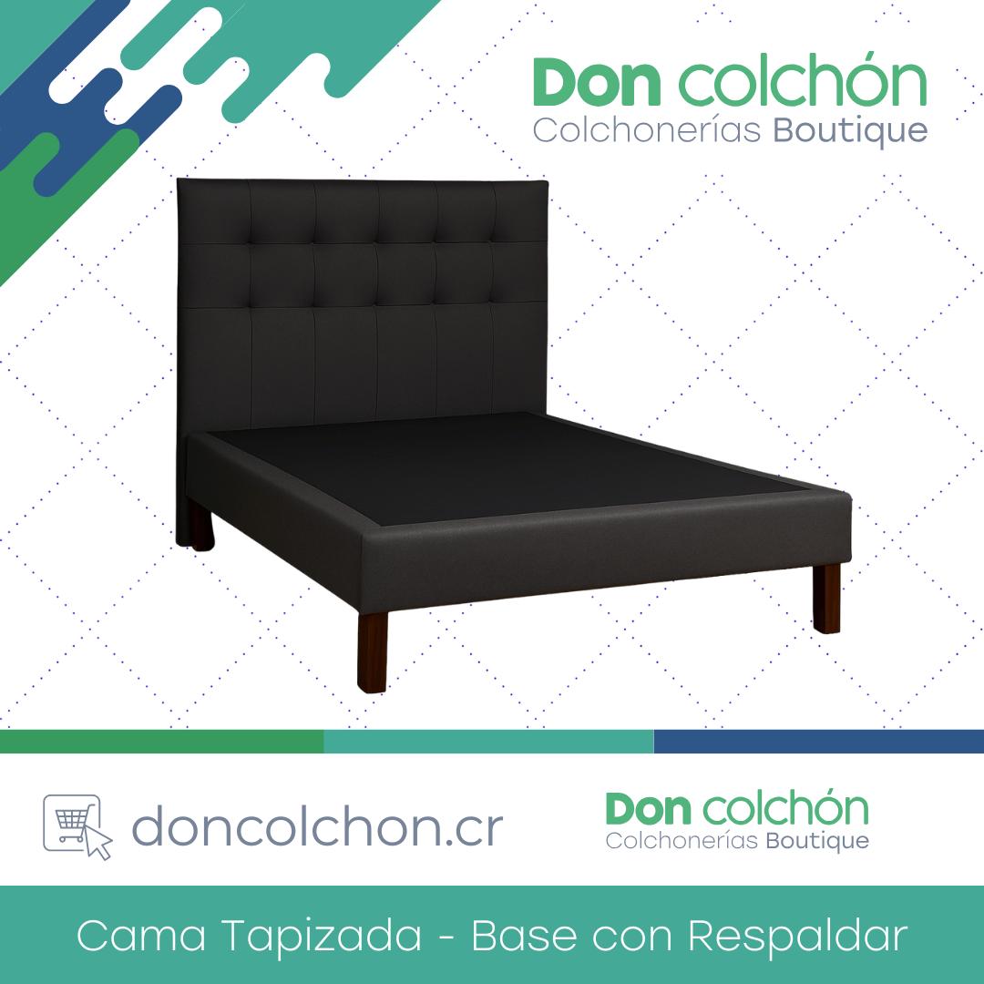 Cama Matrimonial Base con Respaldar Standard