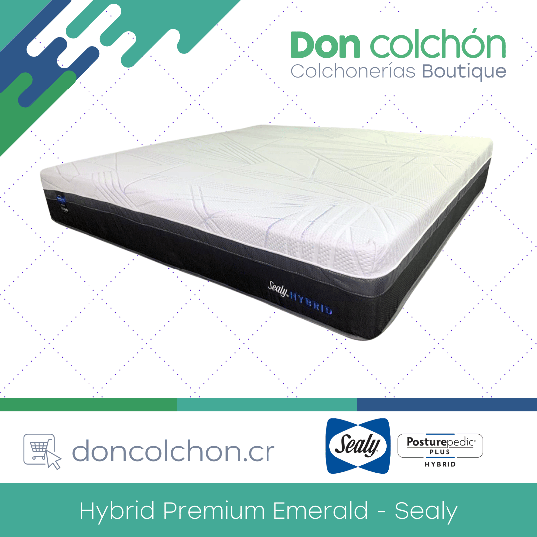 Colchón Twin XL Hybrid Premium Emerald Posturepedic Sealy