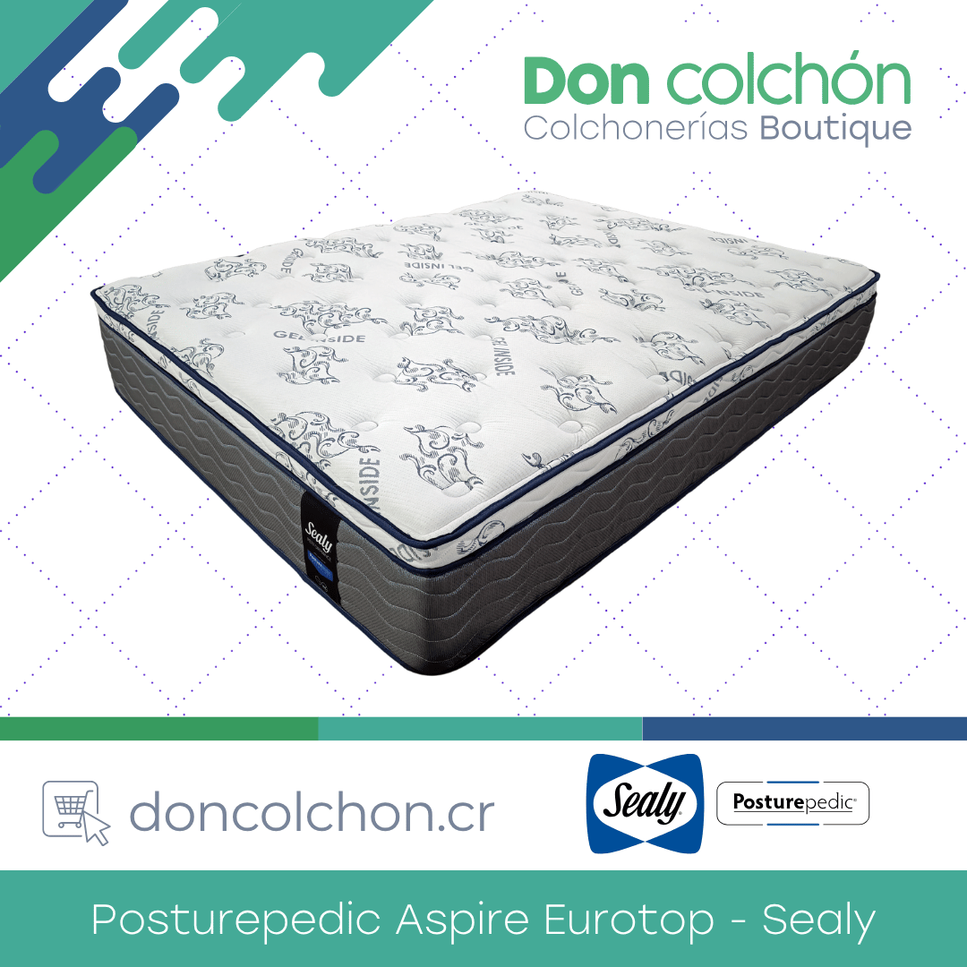 Colchón Californía King Aspire Eurotop Posturepedic Sealy