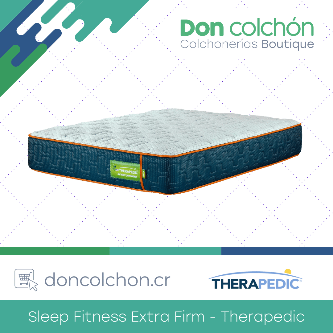Colchón US King Sleep Fitness Extra Firm Therapedic