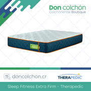 Colchón US King Sleep Fitness Extra Firm Therapedic