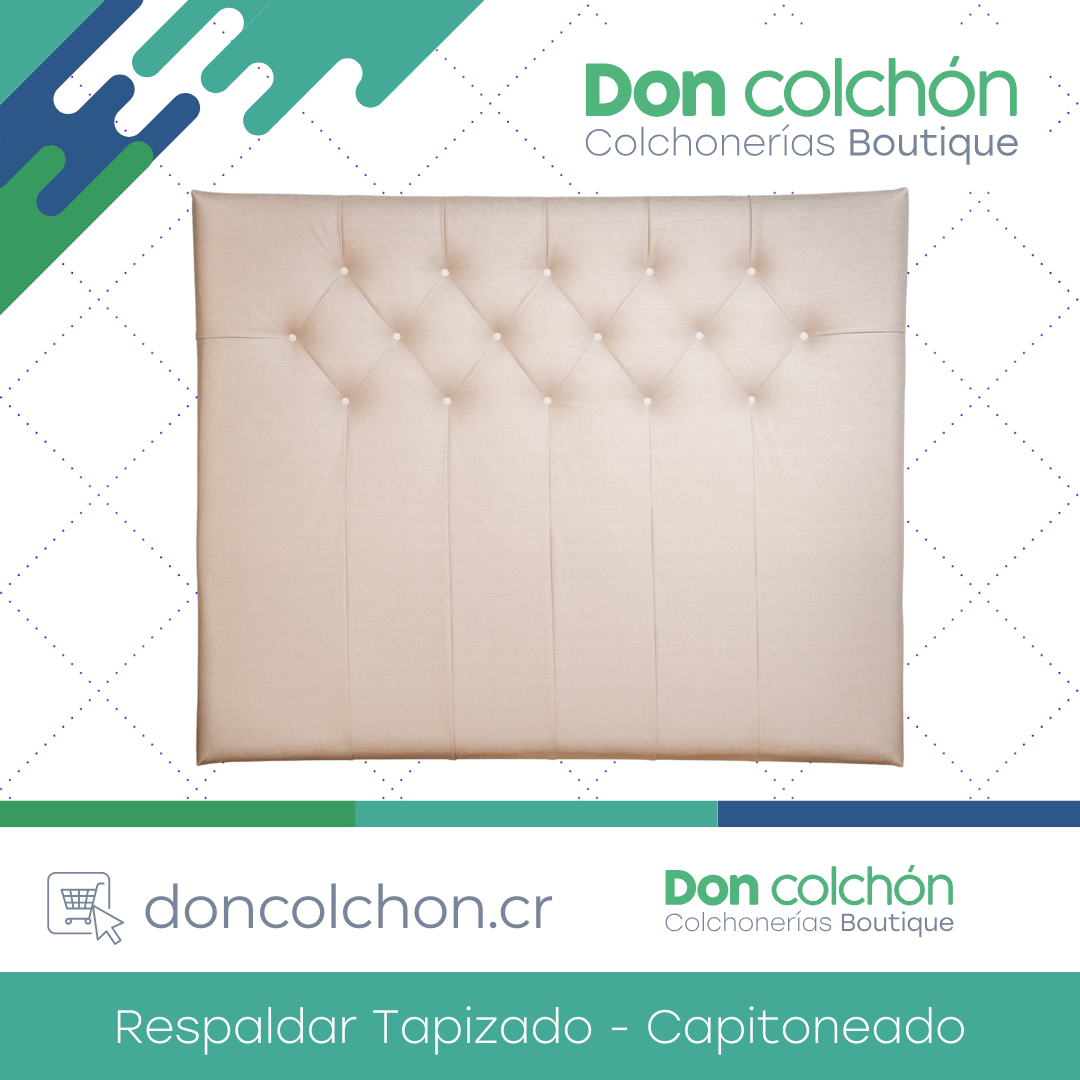 Respaldar Tapizado Individual Capitoneado