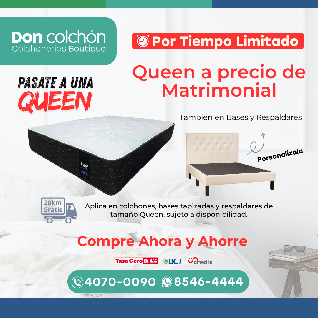 Promoción Queen a precio de Matrimonial